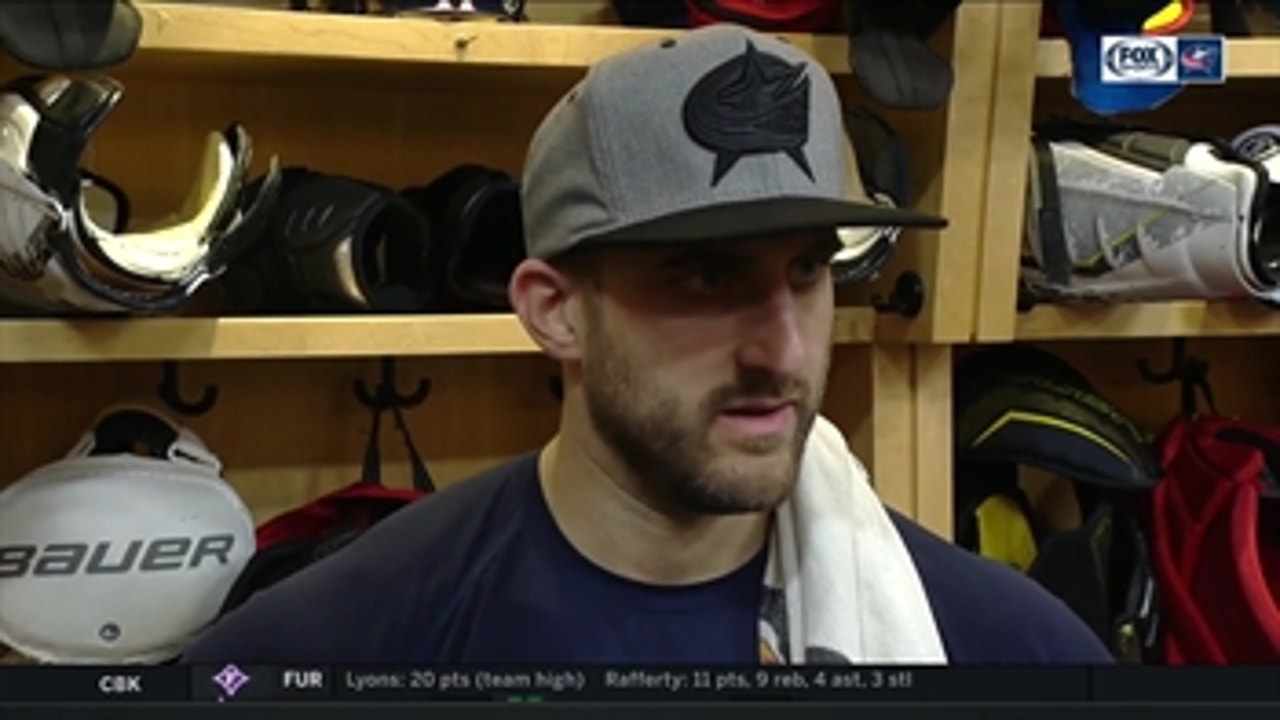 Captain Nick Foligno thinks the Blue Jackets have been playing too much one on one hockey lately