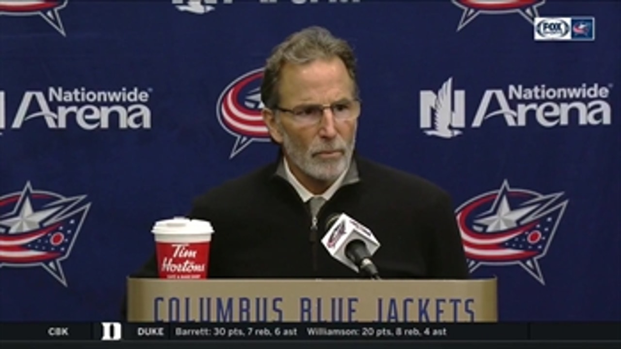 Coach Tortorella was visibly angry with the Blue Jackets loss to the Capitals