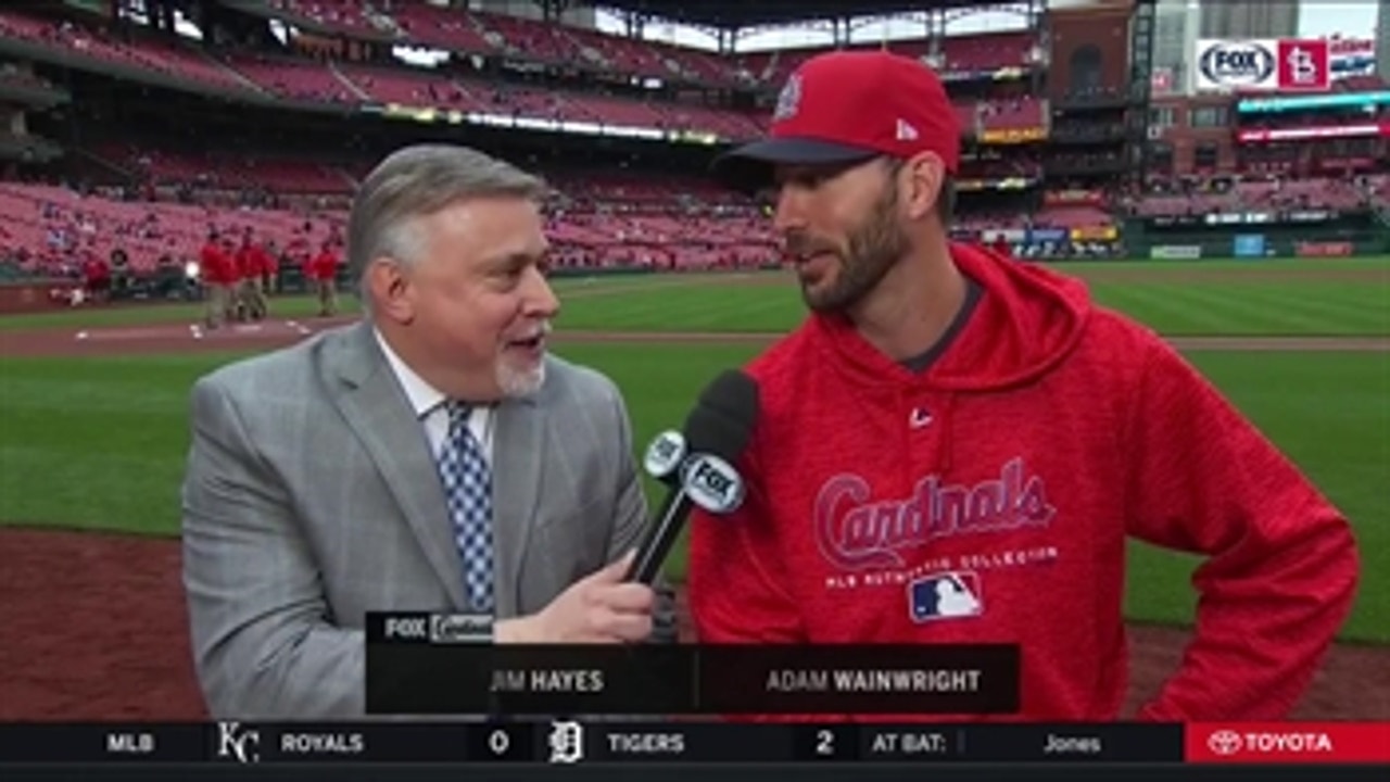 Adam Wainwright on being cautious with elbow: 'I don't want to miss the fun stuff'