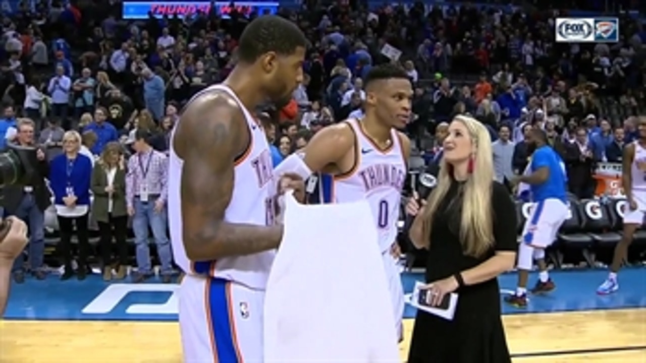 WATCH: George, Westbrook both have Triple-Doubles in win over Portland