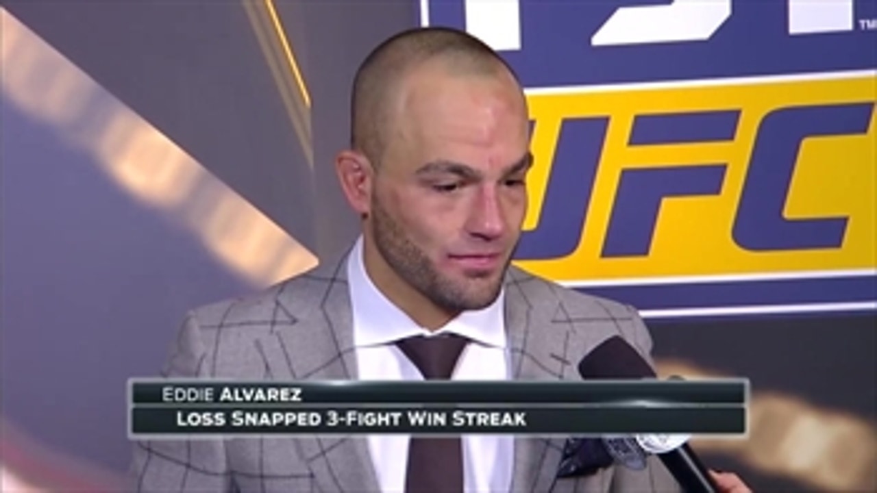 Eddie Alvarez speaks after losing to Conor McGregor in New York City ' UFC 205