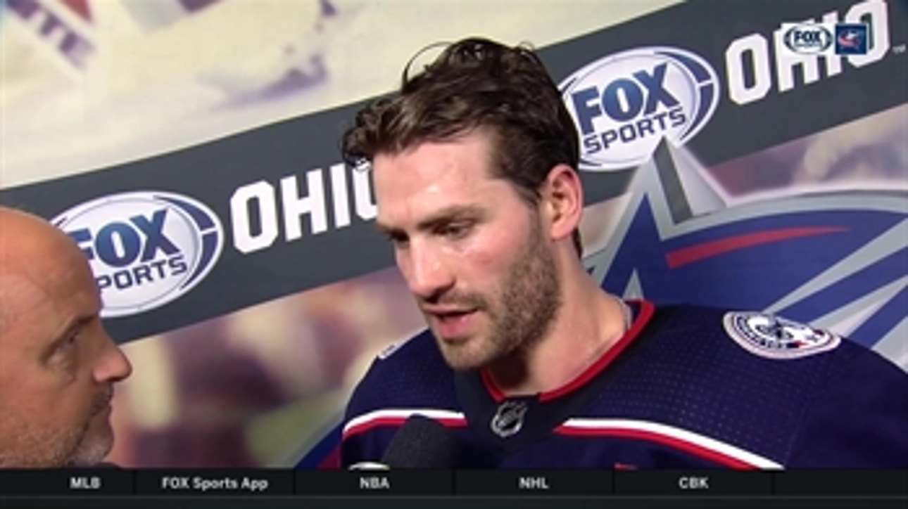 Boone Jenner thinks Blue Jackets beat Stars by playing with pace, keeping foot on gas