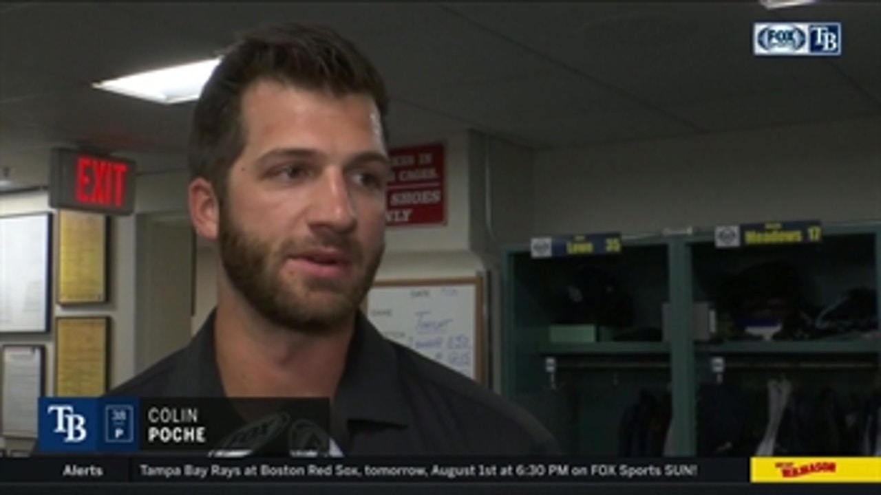 Colin Poche talks about mixing the slider into his repertoire after another solid performance