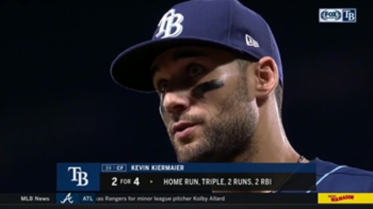 Kevin Kiermaier on his big night at the plate, returning from IL