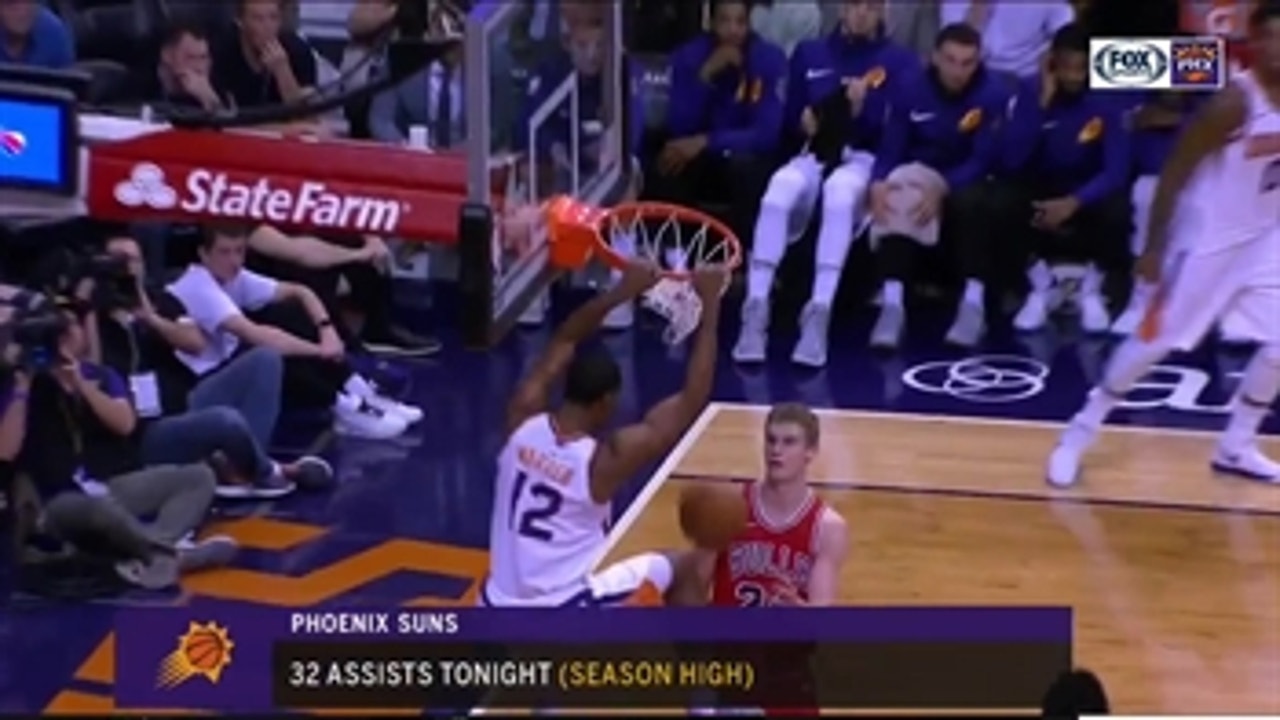 HIGHLIGHTS: Suns with 32 assists in win over Bulls