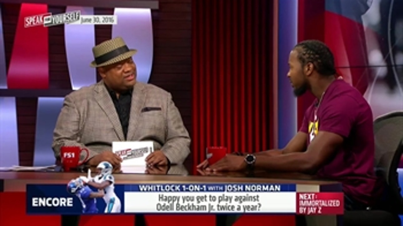 Whitlock 1-on-1: Josh Norman reacts to being mentioned in a Jay-Z track - 'Speak for Yourself'