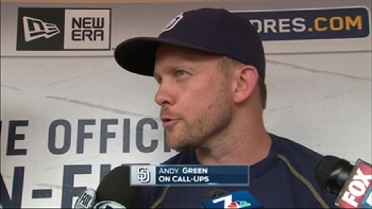 Andy Green talks about the playing time for the Padres' September call-ups