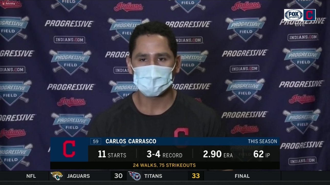 Carlos Carrasco and Miguel Cabrera were blowing kisses to each other