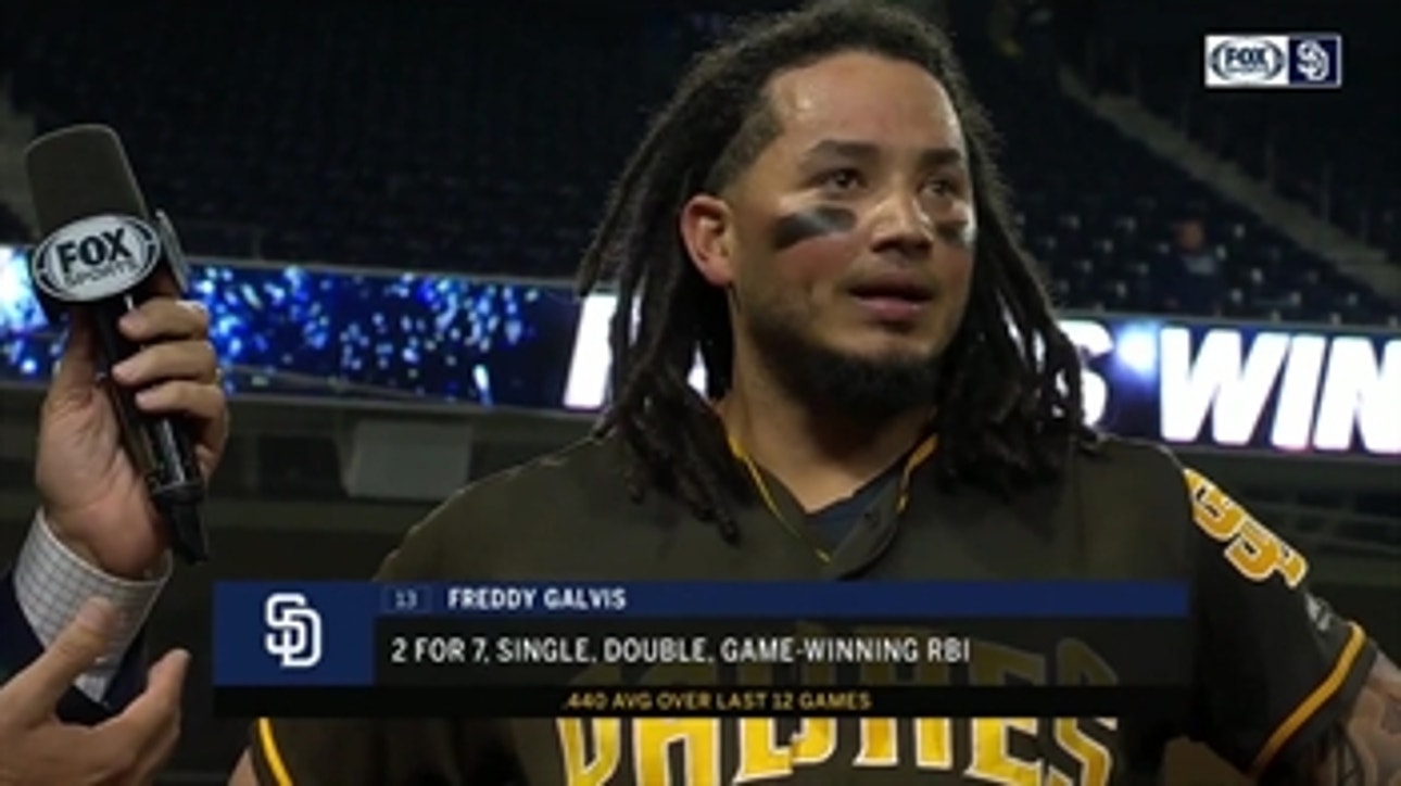 Freddy Galvis talks about his walk-off hit in the 15th