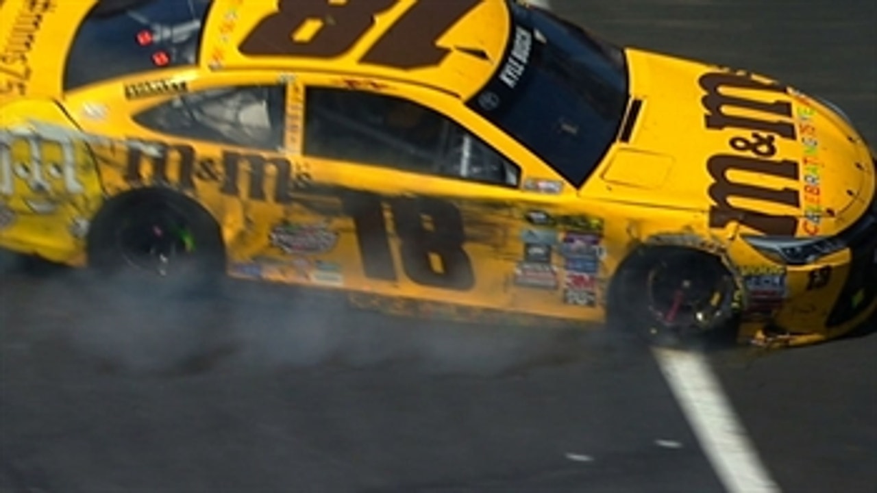 CUP: Kyle Busch Hits Wall Again - Bristol 2016