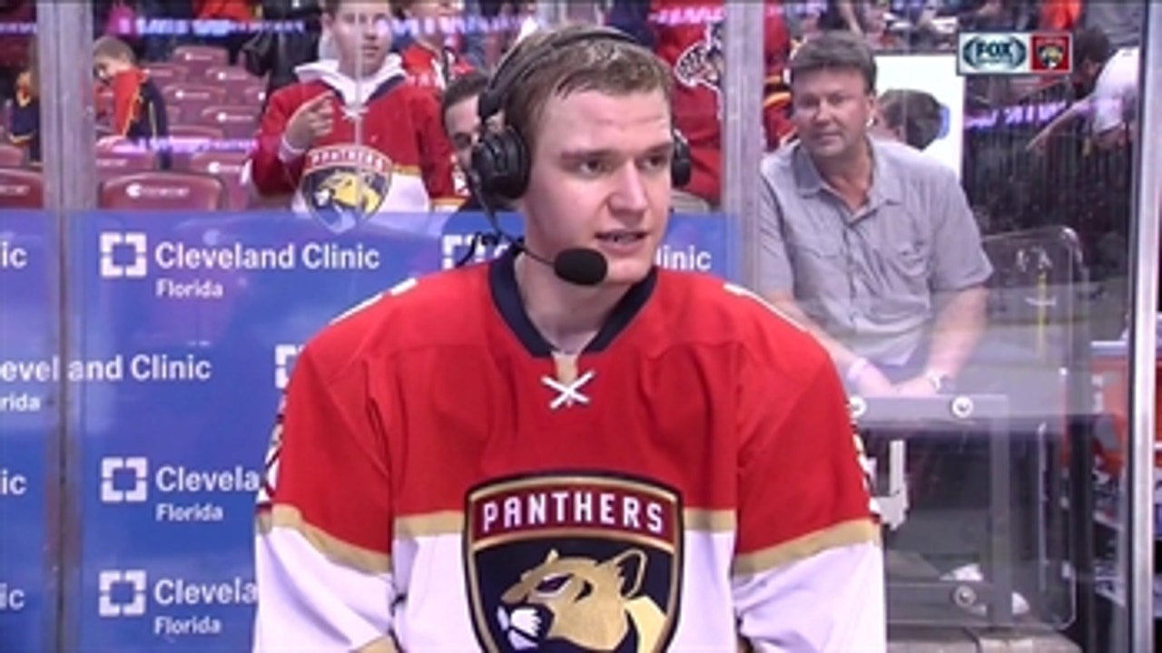 Aleksander Barkov happy with success of new line after victory