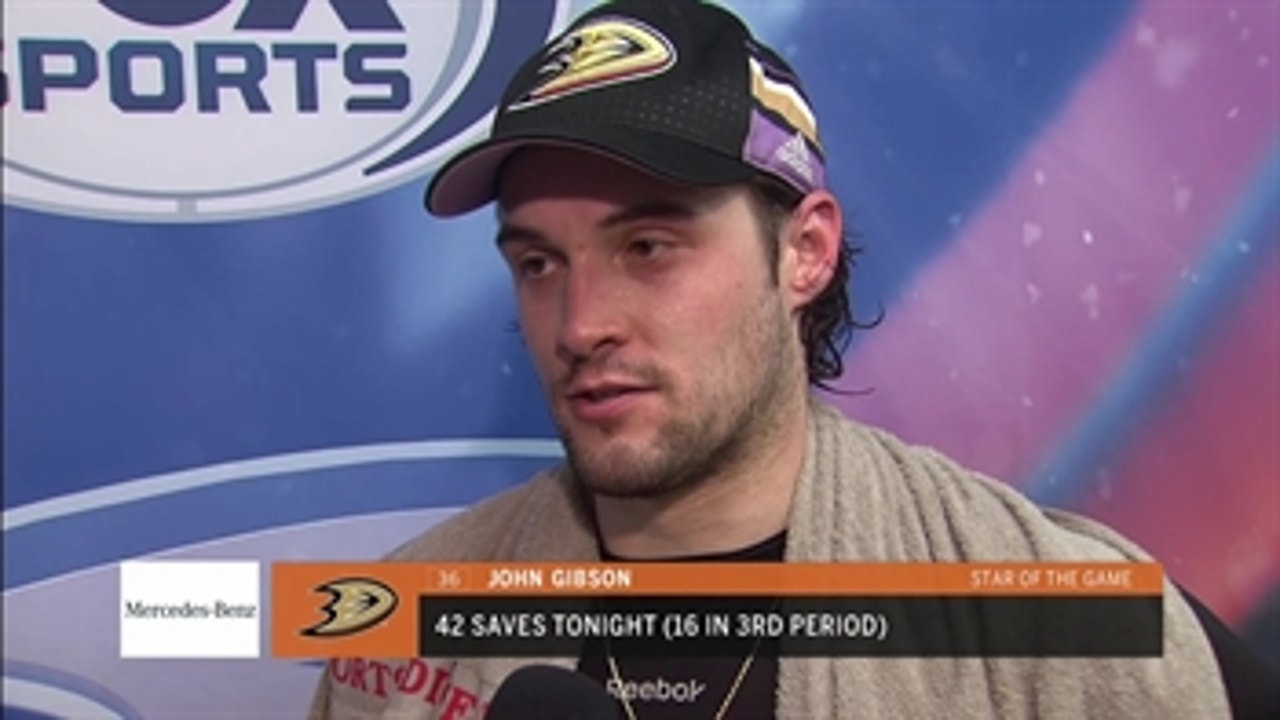 Ducks Live: John Gibson puts up 42 saves against Chicago