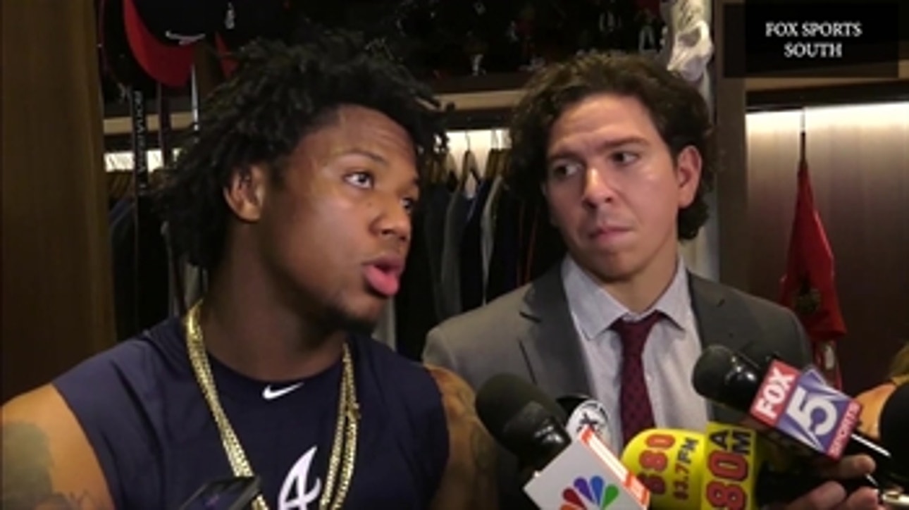 Acuna Jr. on lack of hustle on would-be double in NLDS Game 1: 'Those things happen, it's baseball'