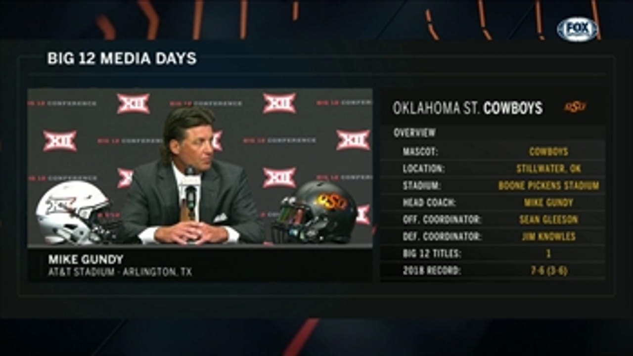 Mike Gundy Takes Questions ' Big 12 Media Days