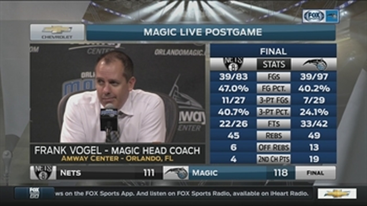 Magic coach Frank Vogel: 'It was a good team win'