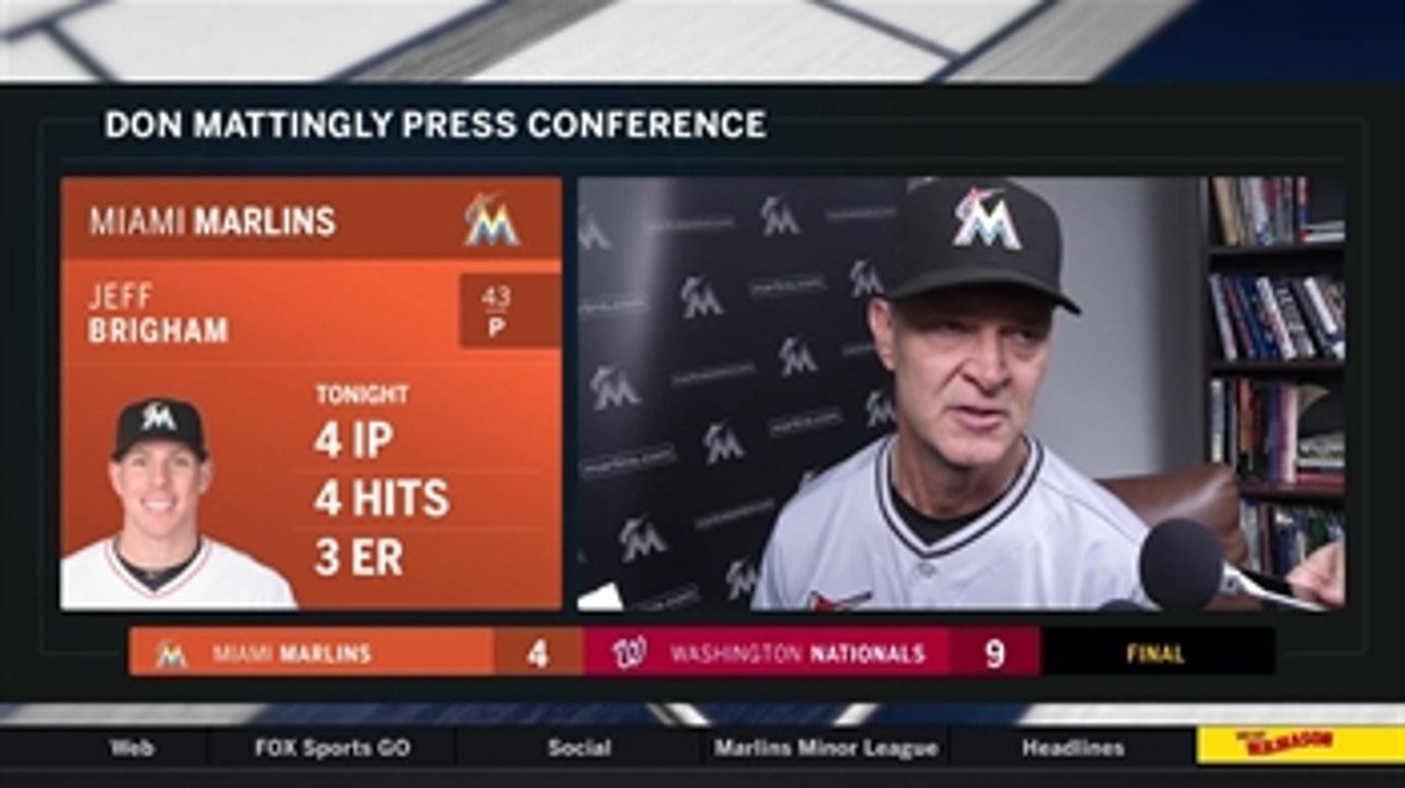 Don Mattingly breaks down the defeat to Nats