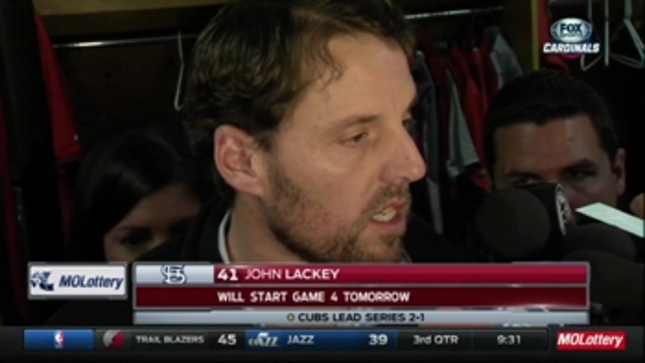 Cards Game 4 starter Lackey: 'I'm gonna go get it'