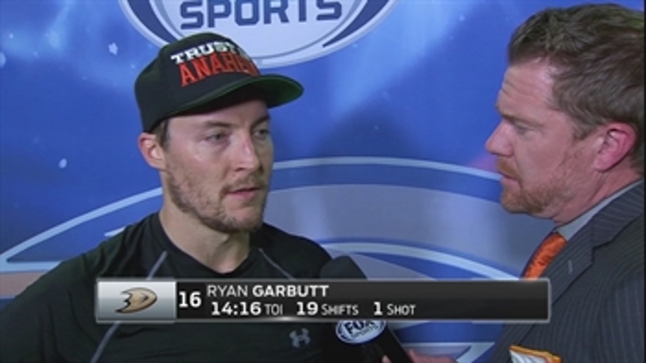 Ducks' Ryan Garbutt: It was a fun game to play despite loss