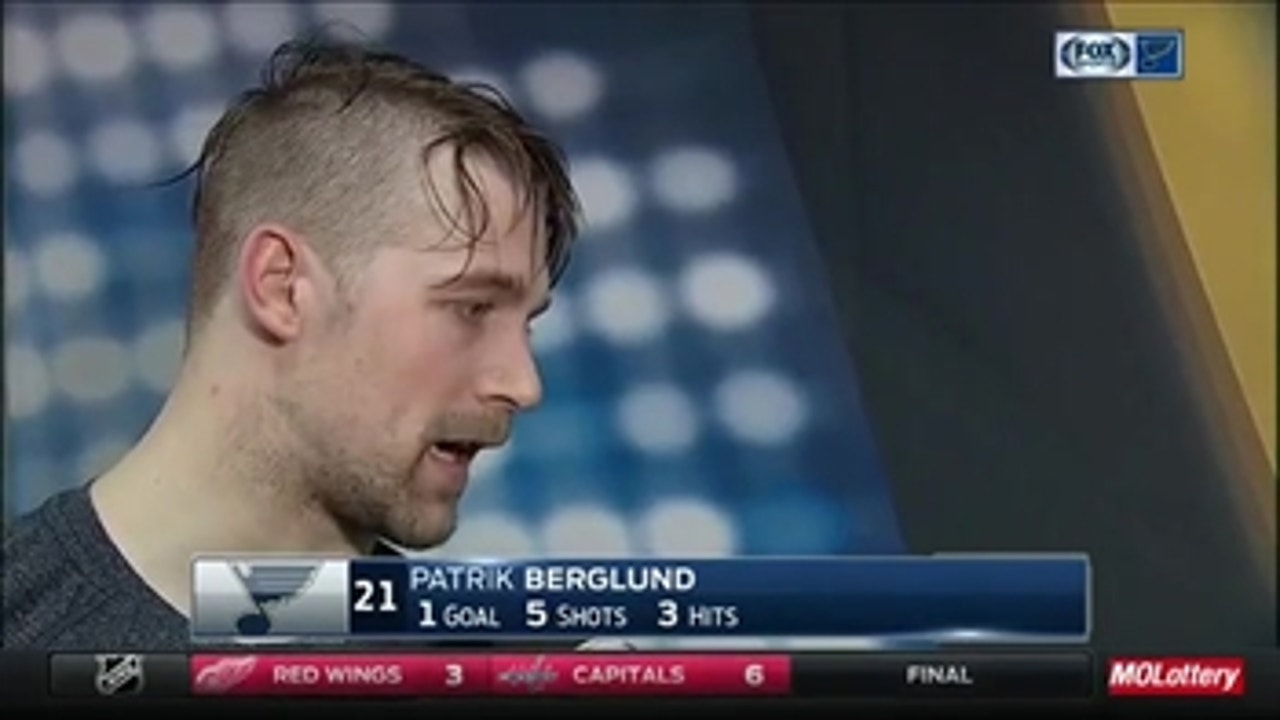 Berglund on goal: 'Luckily, it went in'