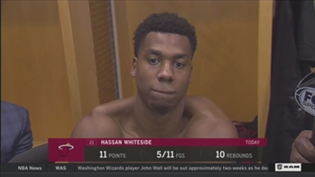 Hassan Whiteside says Heat just missed some easy shots early