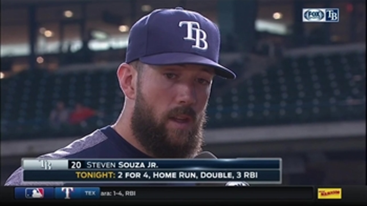 Steven Souza Jr. says it's great to come back from a rough stretch and finish out strong