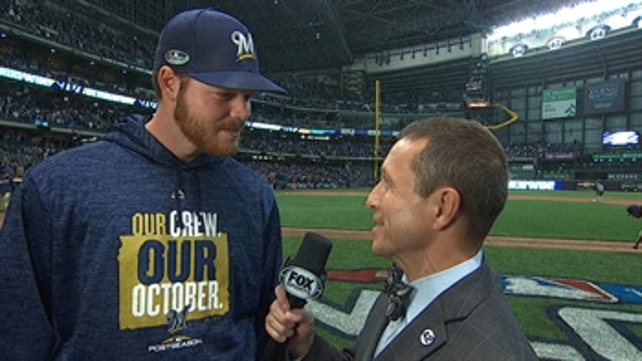 Brandon Woodruff talks with Ken Rosenthal about his 3rd inning home run off Clayton Kershaw