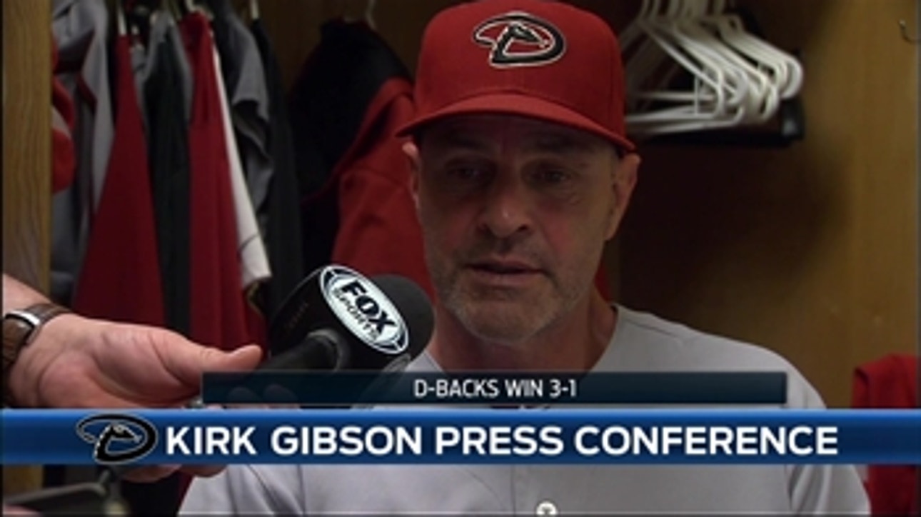 Gibson happy with D-backs latest win