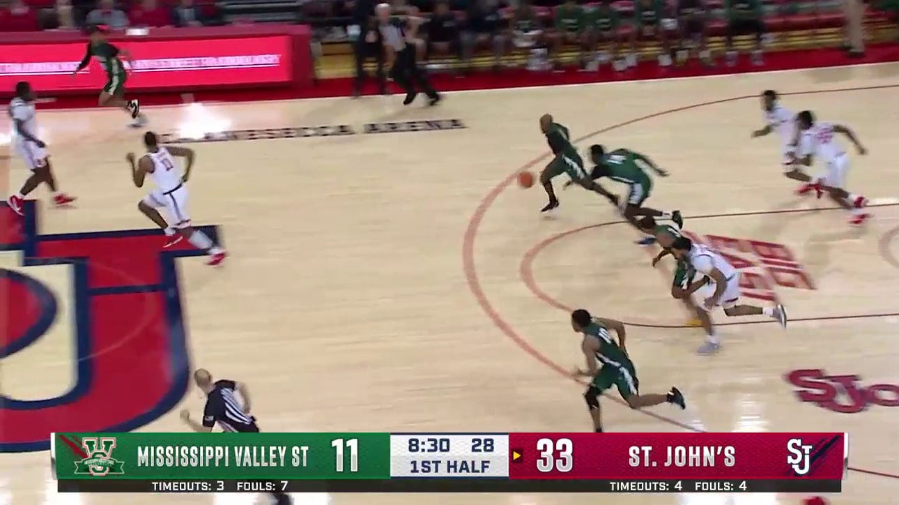 Mathis sinks layup after one-handed steal, puts St. Johns' over Mississippi Valley State