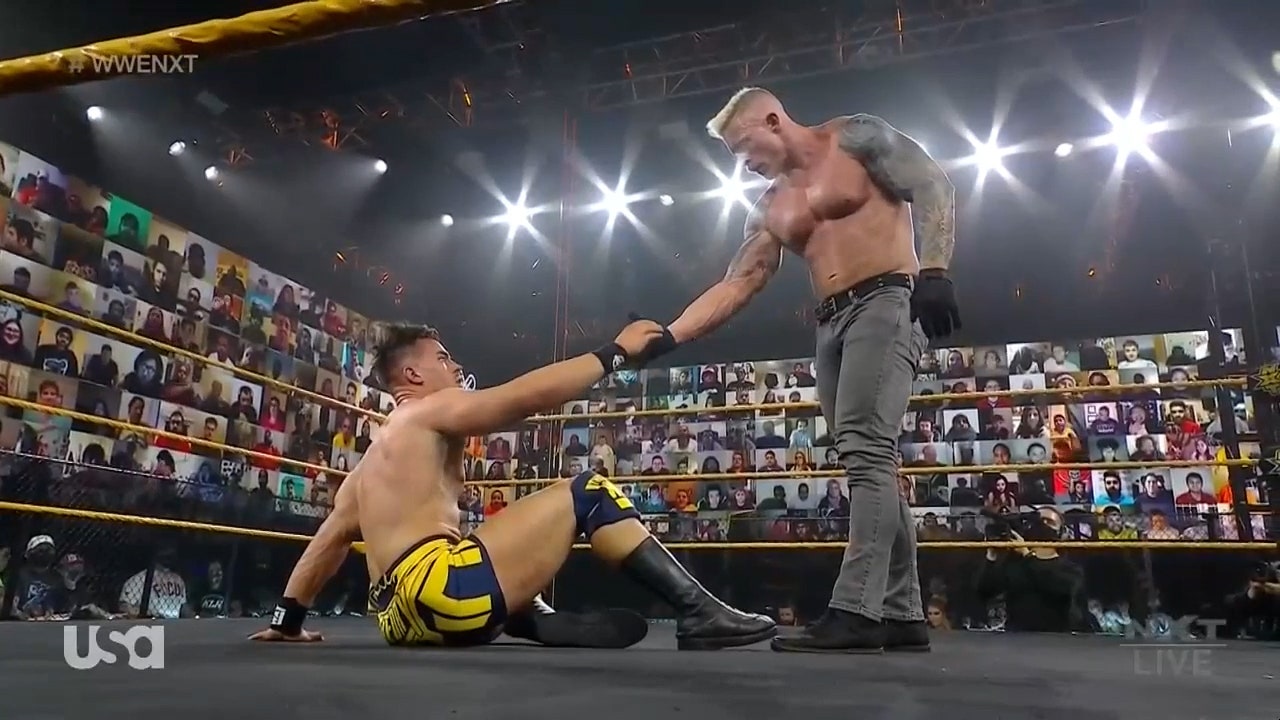 Austin Theory takes a shot at Dexter Lumis to avenge his abduction