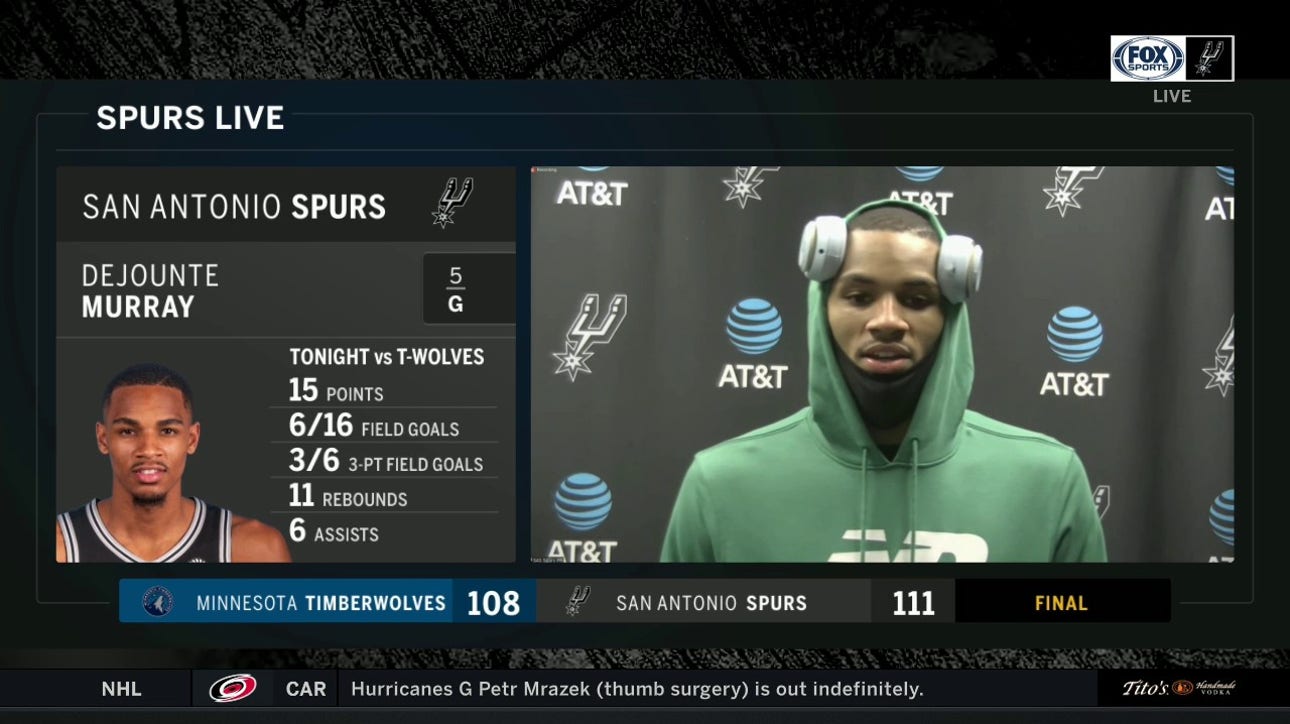 Murray: 'We got heart, and we know basketball's a game of runs'