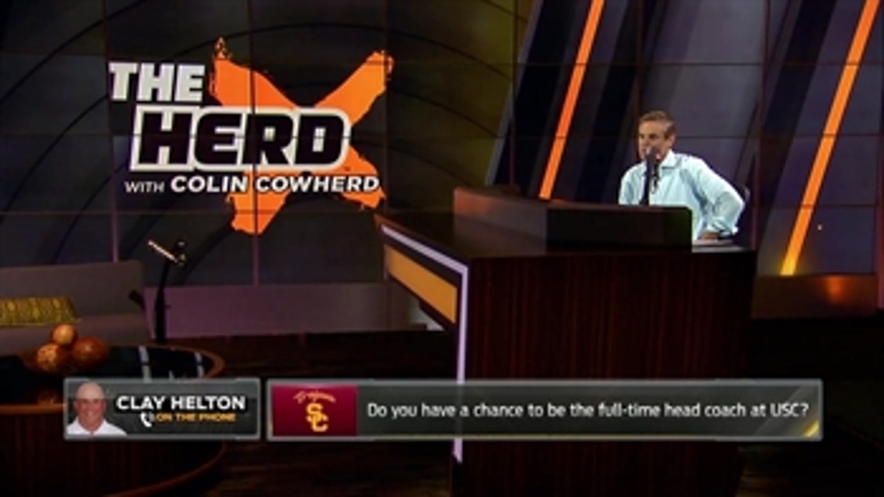 Hear what Clay Helton has to say about his chance to be USC's full-time coach - 'The Herd'
