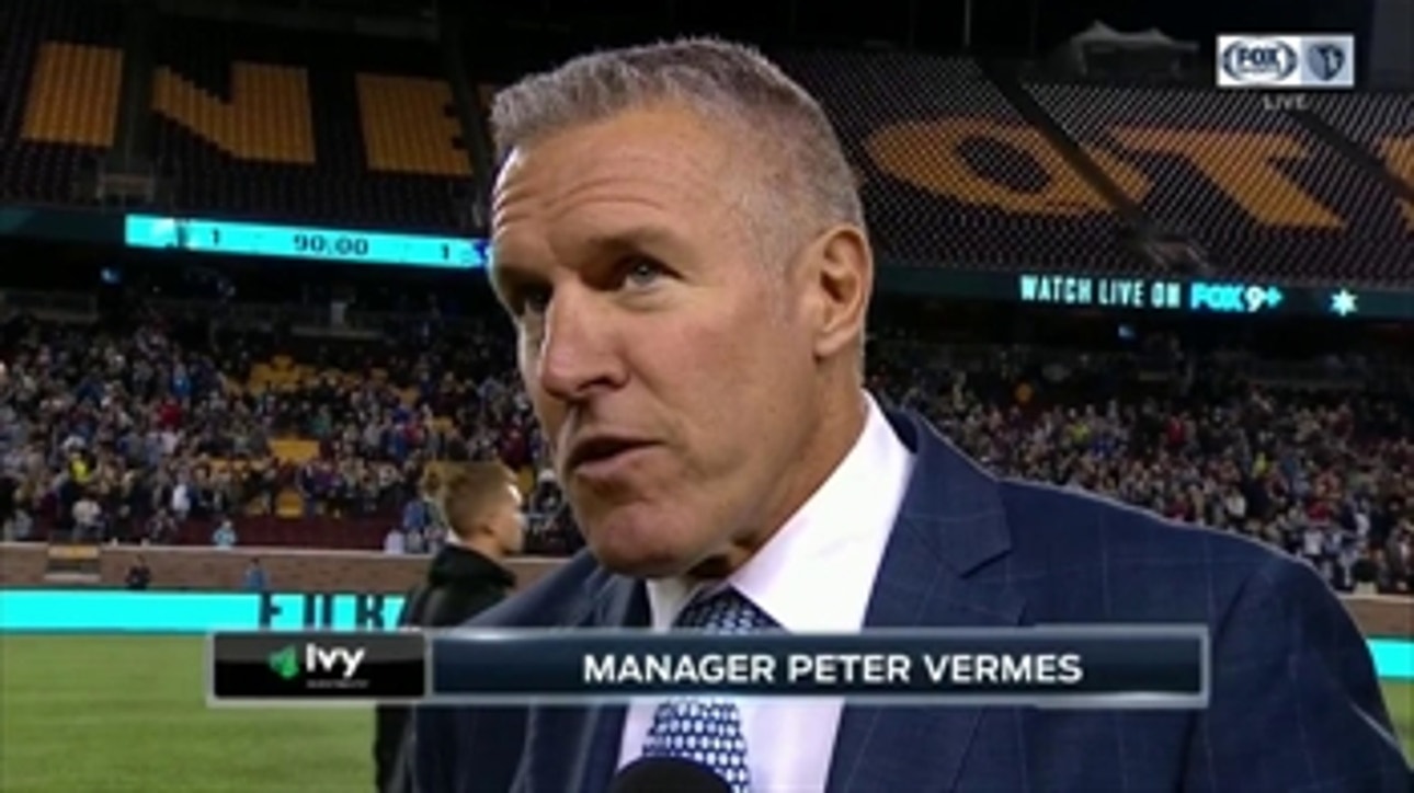 Peter Vermes: 'We had too many good chances at the end to not stick one away'