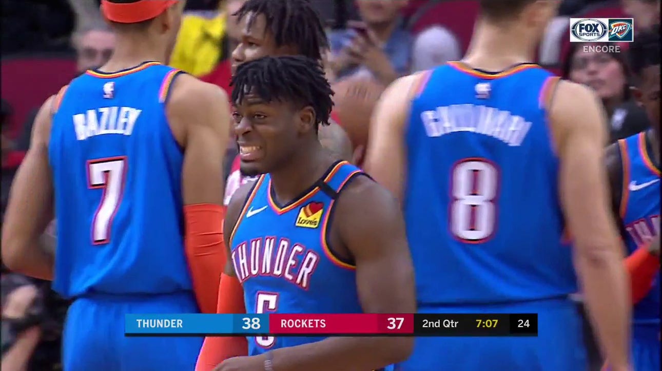 WATCH: Luguentz Dort Muscles Through the Contact for 2 And 1 ' Thunder ENCORE