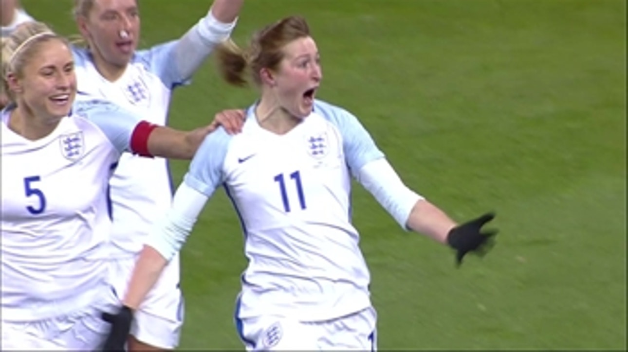 Ellen White scores for England ' 2017 SheBelieves Cup