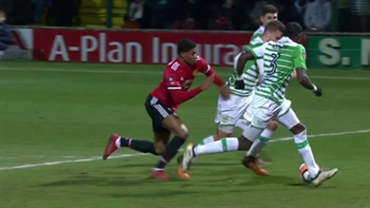 Marcus Rashford nets opening goal for Man United vs. Yeovil Town ' 2017-18 FA Cup Highlights