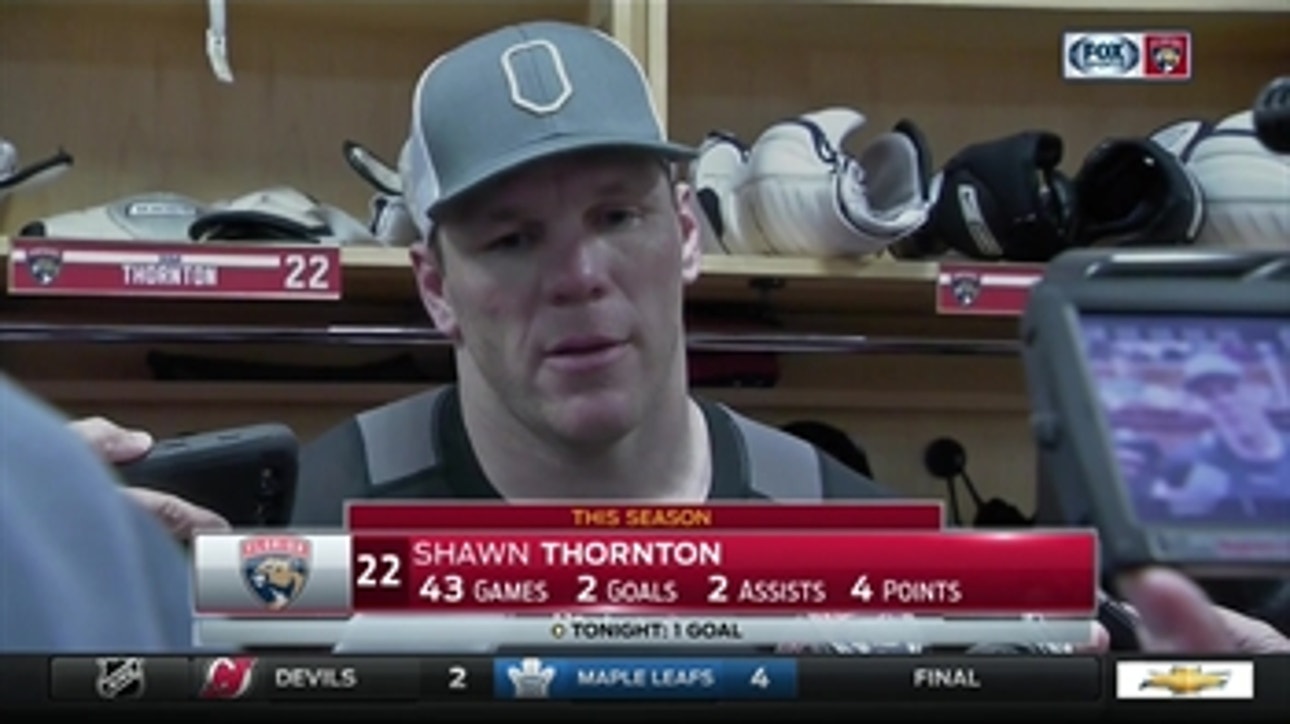 Shawn Thornton will take goals any way he can get them