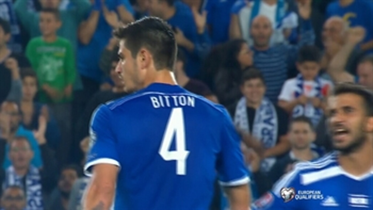 Bitton's thunderous strike levels 1-1 for Israel - Euro 2016 Qualifiers Highlights