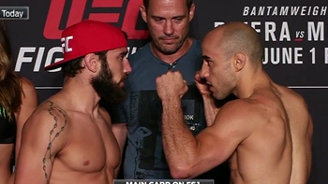 Jimmie Rivera vs Marlon Moraes ' WEIGH-IN ' FACE-OFF ' UFC FIGHT NIGHT