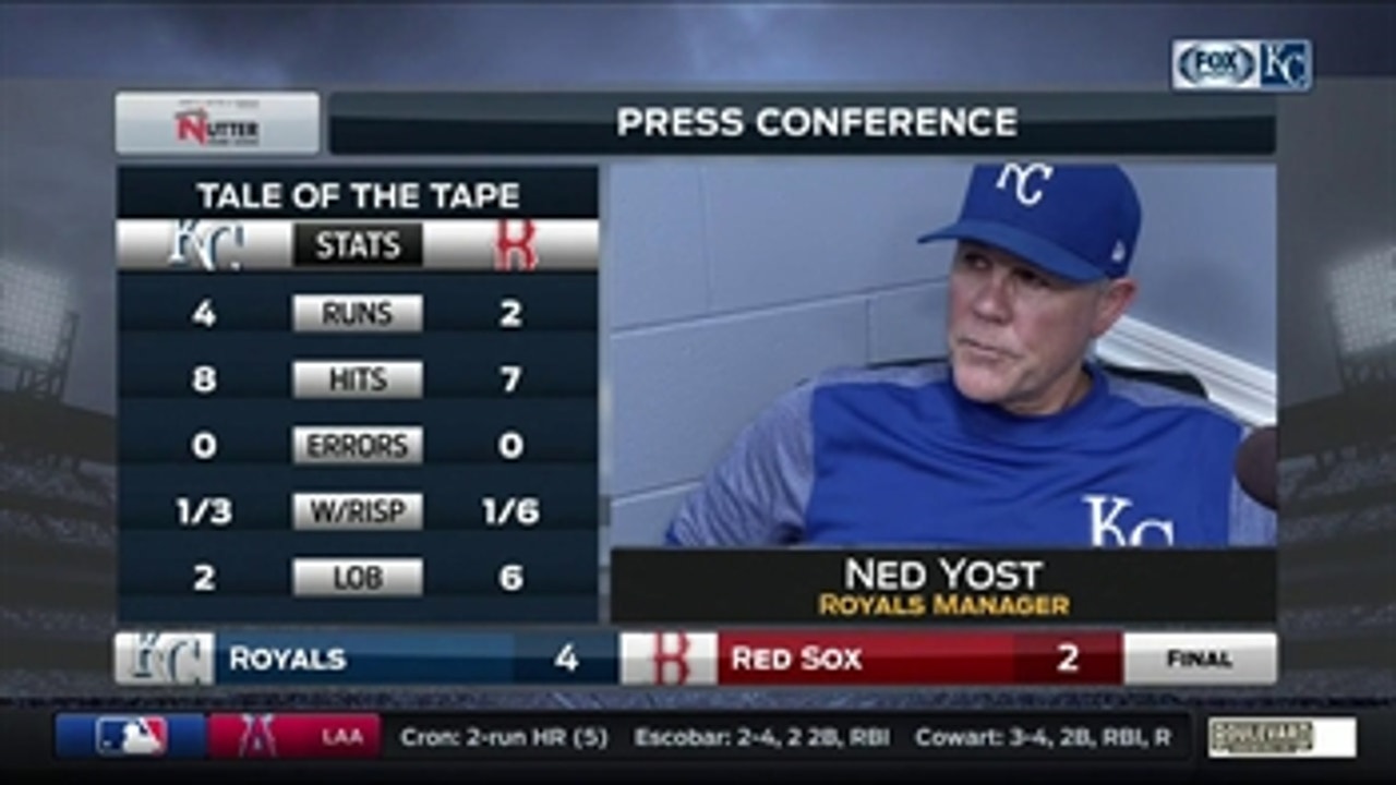 Ned Yost on Mike Moustakas: 'He's really swinging the bat well'