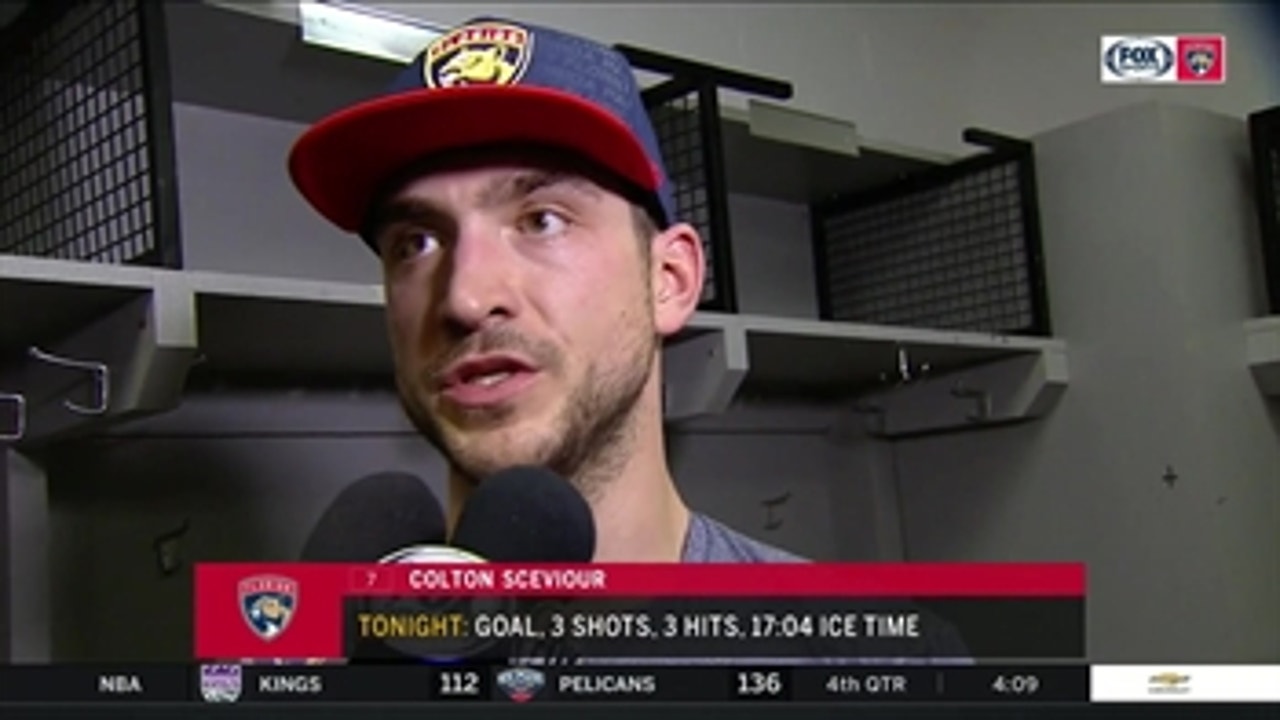 Colton Sceviour says this win is proof Panthers can play win any team in league