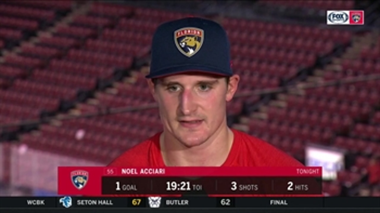Noel Acciari talks Panthers' mentality vs. Canadiens after 6-5 win