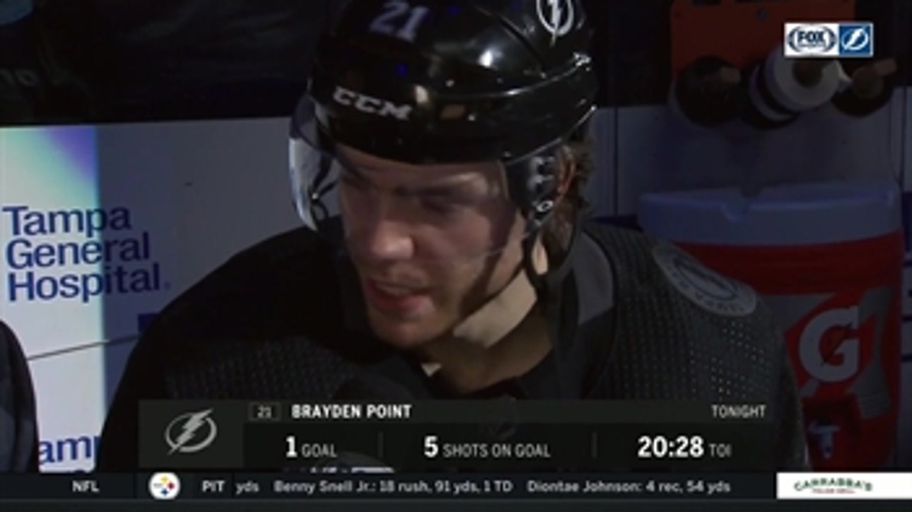 Brayden Point breaks down his game-winner after Lightning's 2-1 win over Red Wings