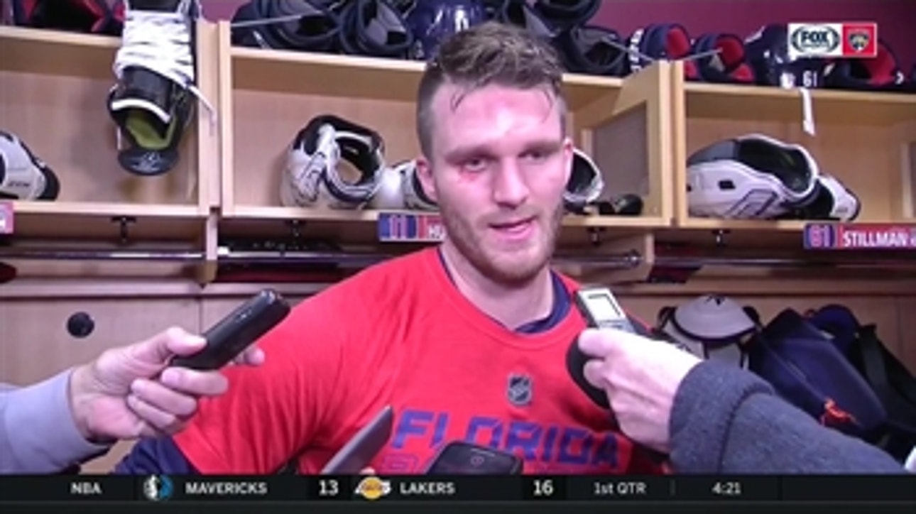 Jonathan Huberdeau on win over Canadiens: 'It was a great night'