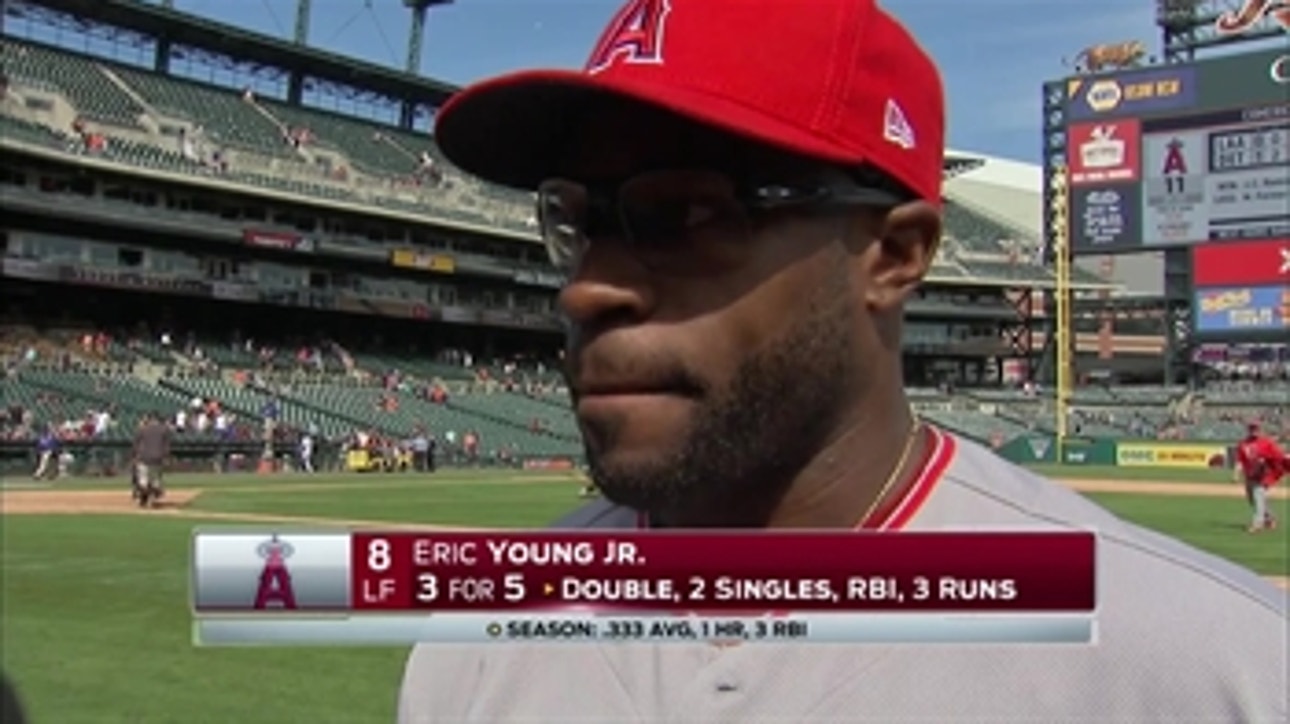 Eric Young Jr. is confident after three hit win over Tigers