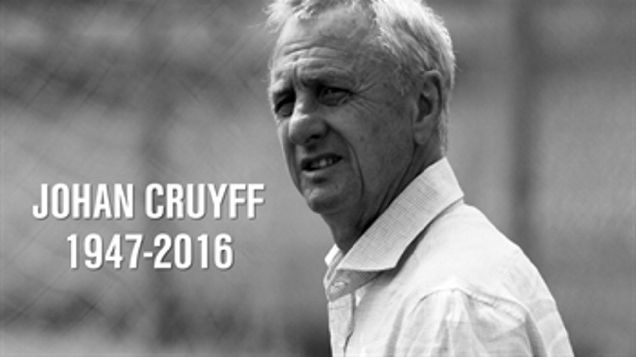 Ajax fans honor Johan Cruyff