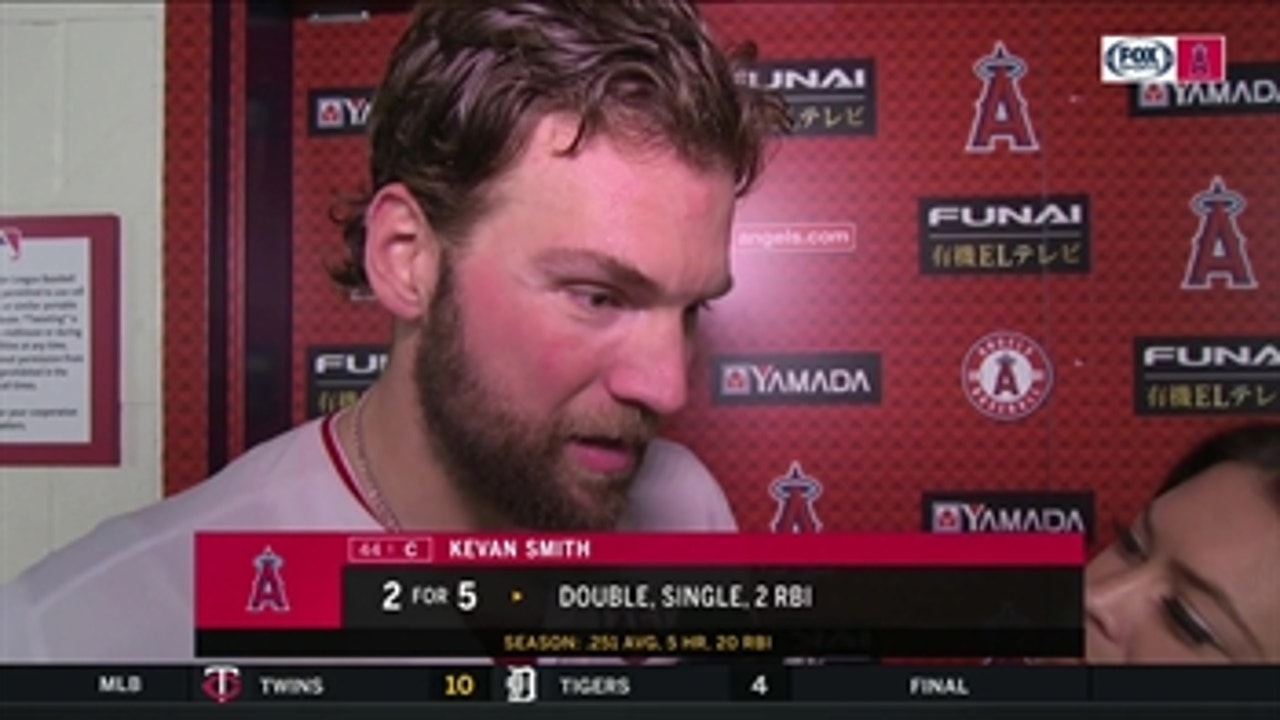 Kevan Smith earned two RBIs in tonight's Angels win