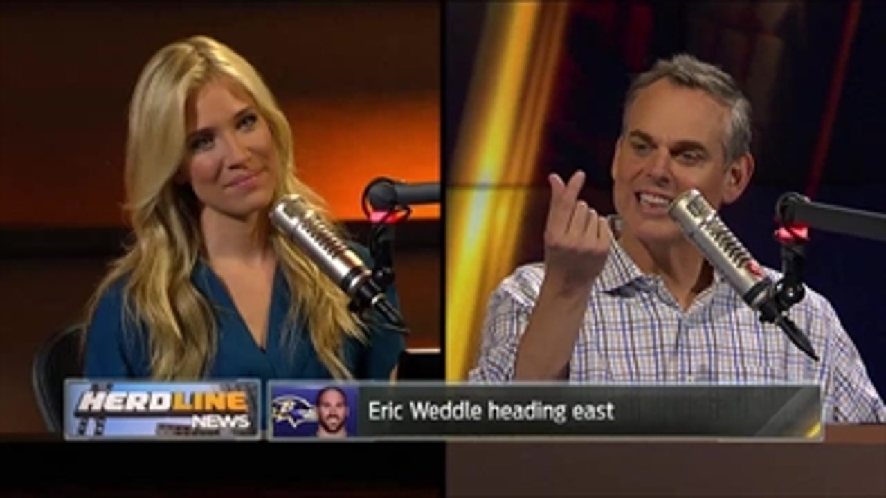 Colin reacts to Eric Weddle not signing with the Patriots - 'The Herd'