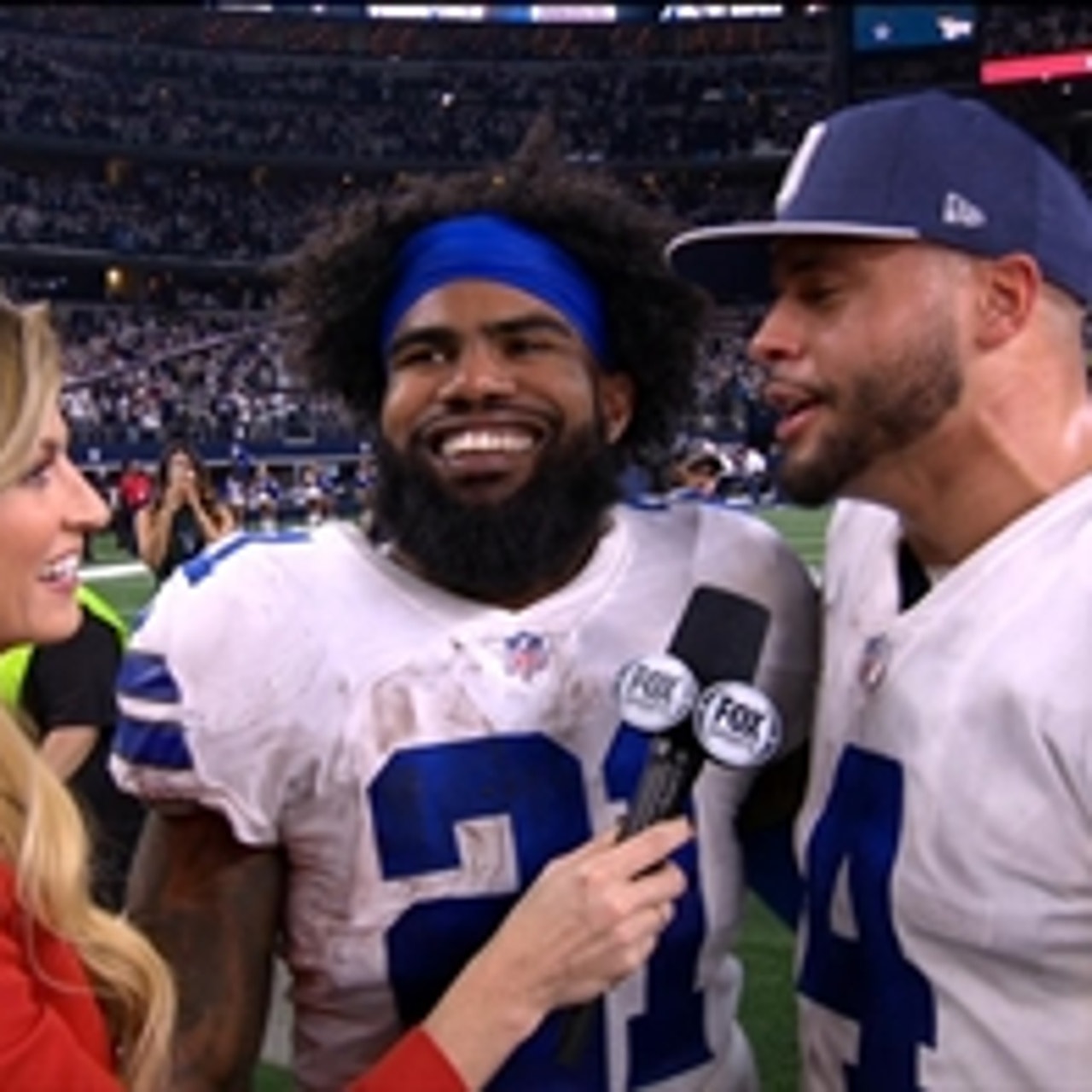 Ezekiel Elliott on Dak Prescott: "He's a grown a-- man!" | FOX Sports