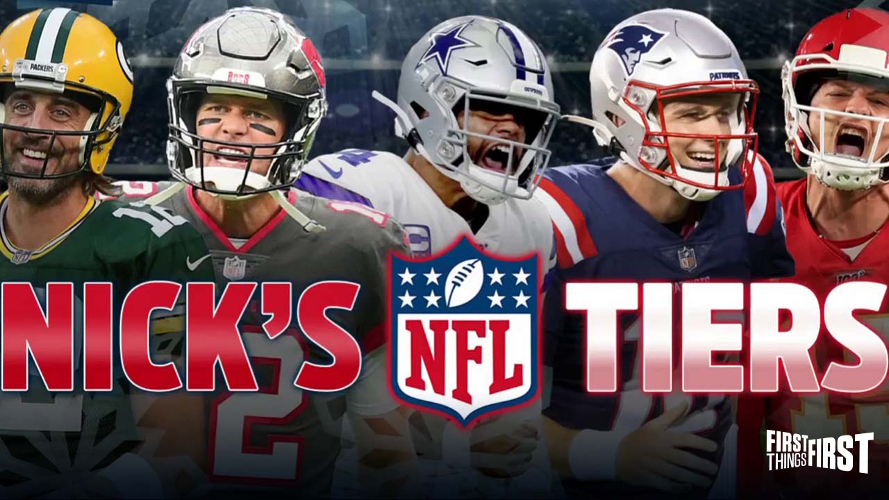 Nick Wright unveils his NFL Tiers ahead of Week 16 of the 2021 season I FIRST THINGS FIRST