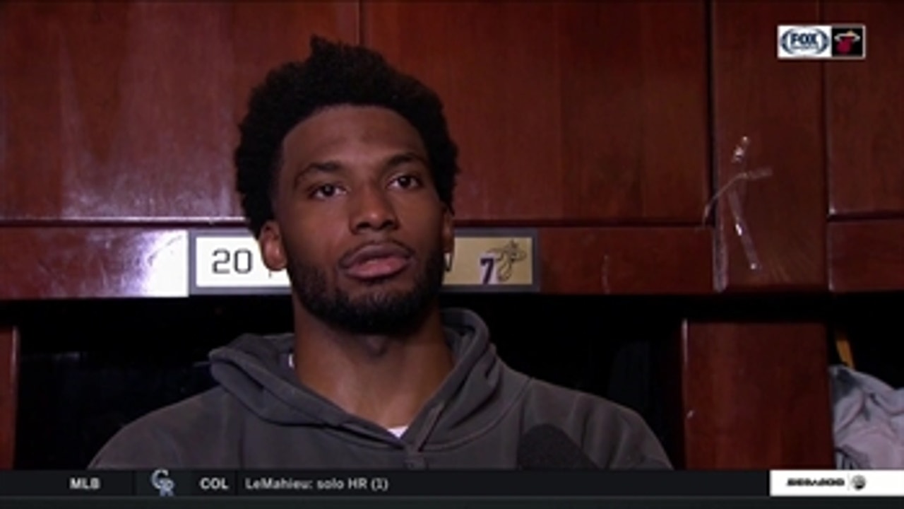 Winslow praises teammates in win against Bulls